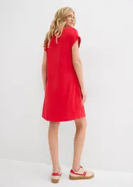 Robe en jersey viscose extensible avec broderie poitrine, bonprix