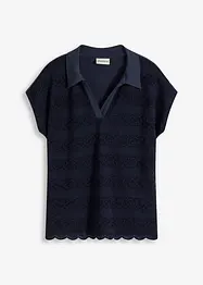Polo avec dentelle, bonprix