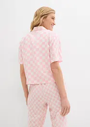 Blouse manches courtes à carreaux, bonprix