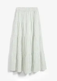 Jupe longue rayée, 100% coton, bonprix