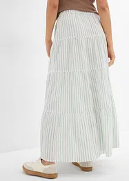Jupe longue rayée, 100% coton, bonprix