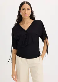 T-shirt à boutons décoratifs, bonprix