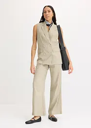 Blazer sans manches en lin mélangé, bonprix