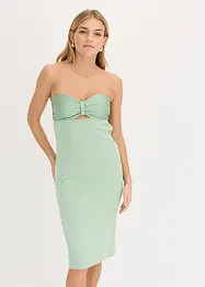 Robe bustier en satin brillant, bonprix