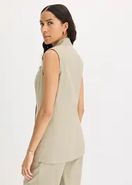 Blazer sans manches en lin mélangé, bonprix