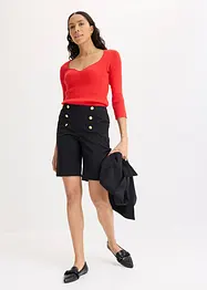Bermuda avec boutons décoratifs, bonprix