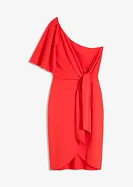 Robe une épaule avec fronces, bonprix