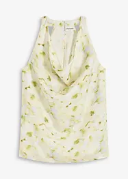 Blouse satinée sans manches, bonprix