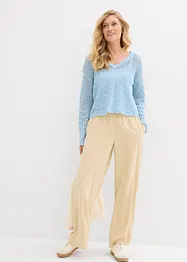 Pull léger en maille ajourée, bonprix