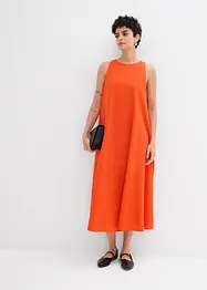 Robe midi évasée en viscose mélangée, bonprix