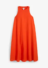 Robe midi évasée en viscose mélangée, bonprix