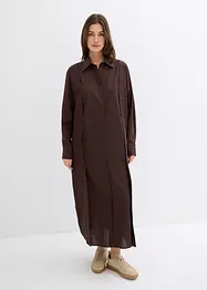 Robe-chemise oversize en viscose mélangée, bonprix