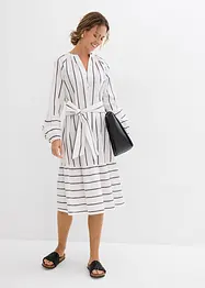 Robe midi rayée, 100% coton, bonprix