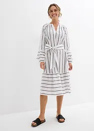 Robe midi rayée, 100% coton, bonprix