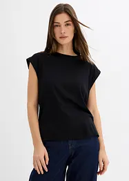 Top à épaulettes en viscose mélangée, bonprix