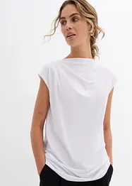 T-shirt col bénitier contenant de la viscose, bonprix