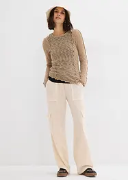 Pantalon fluide à poches cargo, bonprix