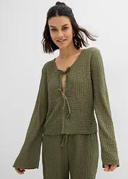 Gilet en crêpe jersey texturé, bonprix