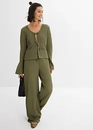 Gilet en crêpe jersey texturé, bonprix