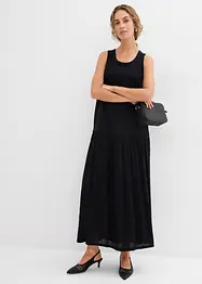 Robe longue bi-matière, bonprix