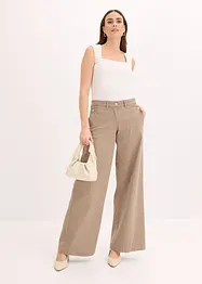 Pantalon large en matière extensible, bonprix