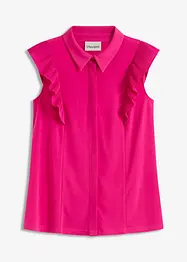 Blouse volantée en jersey, bonprix