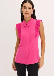 Blouse volantée en jersey, bonprix