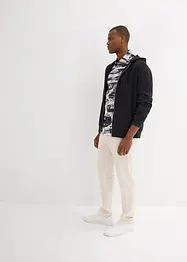Pantalon chino avec lin, Regular, droit, bonprix