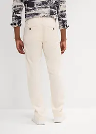 Pantalon chino avec lin, Regular, droit, bonprix