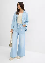 Jean large, taille mi-haute et élastiquée, bonprix