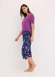 Pantalon de pyjama ample à poches latérales, viscose, bonprix