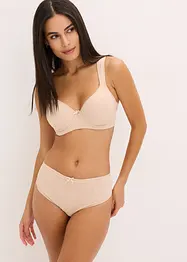 Soutien-gorge à coques et bonnets brodés, bonprix
