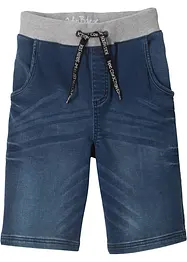 Bermuda en molleton aspect jean, Regular, bonprix
