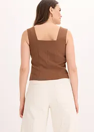 Top blouse boutonné, bonprix