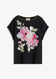 T-shirt à empiècement tissé, bonprix
