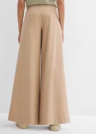 Pantalon à pinces taille haute en viscose mélangée, bonprix