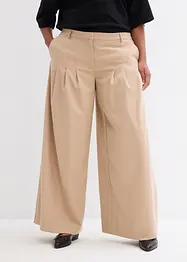Pantalon à pinces taille haute en viscose mélangée, bonprix