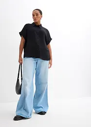 Chemisier oversize en crêpe texturé, bonprix