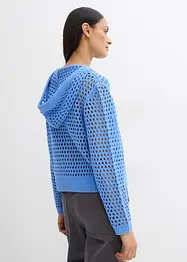 Pull ajouré à capuche, bonprix