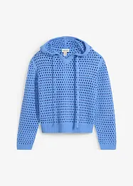 Pull ajouré à capuche, bonprix
