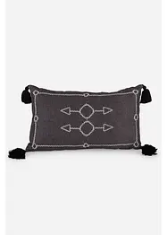 Coussin déco brodé avec glands, bonprix