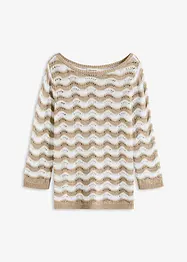 Pull en maille ajourée, bonprix