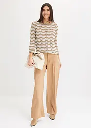 Pull en maille ajourée, bonprix