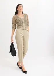 Gilet en maille ajourée, bonprix