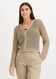 Gilet en maille ajourée, bonprix