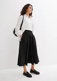 Jupe midi, taille élastiquée, bonprix