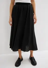 Jupe midi, taille élastiquée, bonprix