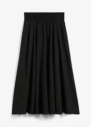 Jupe midi, taille élastiquée, bonprix