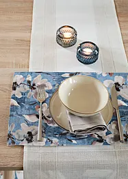 Lot de 2 sets de table à imprimé floral, bonprix