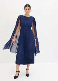 Robe en crêpe avec jupe plissée, bonprix
